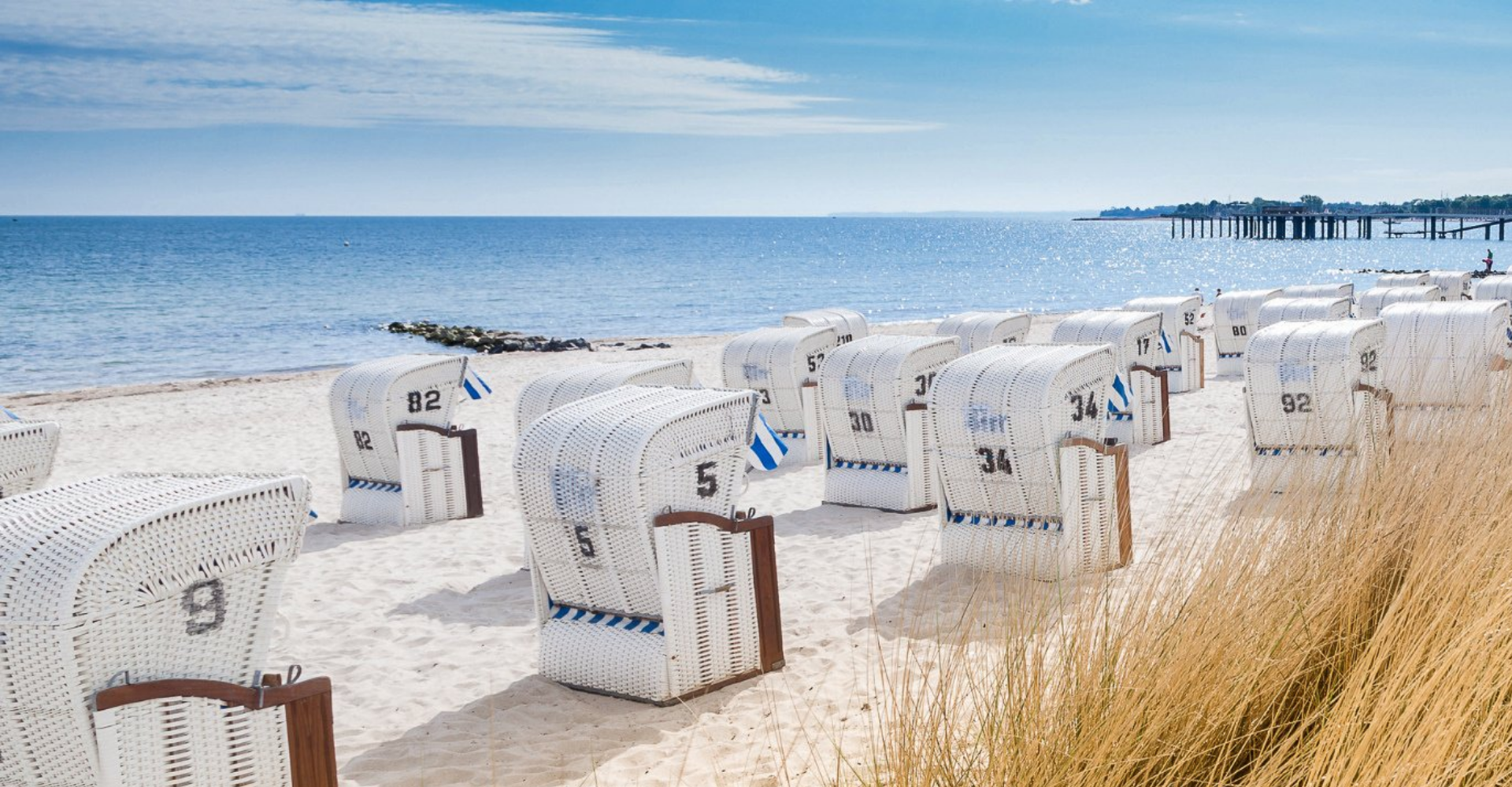 Strandkörbe an der Ostsee